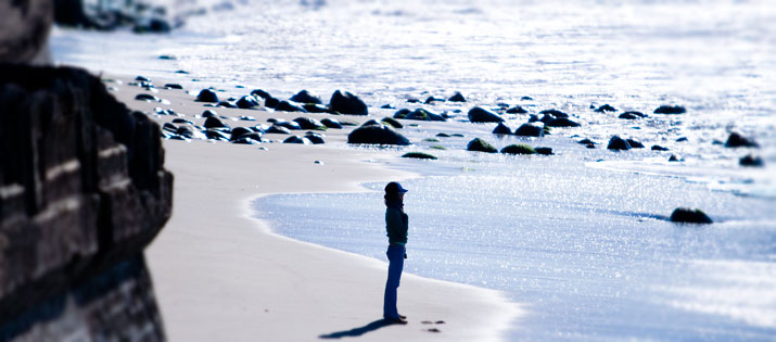 Looking out at the Pacific